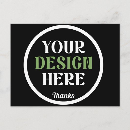 custom, unique, sleek & minimalist hershey®'s kiss briefkaart (Voorkant)