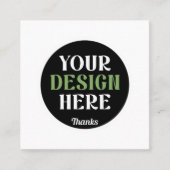 custom, unique, sleek & minimalist hershey®'s kiss contactkaartje (Voorkant)