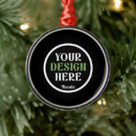 custom, unique, sleek & minimalist hershey®'s kiss metalen ornament<br><div class="desc">This design is accessible to all. Feel free to customize the logo,  images,  text,  and colors according to your preferences. Thank you very much.</div>