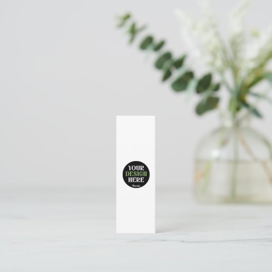 custom, unique, sleek & minimalist hershey®'s kiss mini visitekaartje (Staand voorkant)