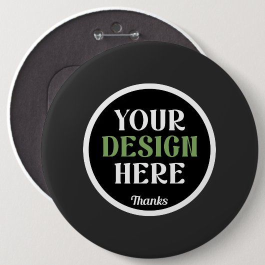 custom, unique, sleek & minimalist hershey®'s kiss ronde button 6,0 cm (Voorkant /achterkant)