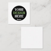 custom, unique, sleek & minimalist hershey®'s kiss vierkante visitekaartje (Voorkant / Achterkant)