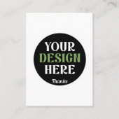 custom, unique, sleek & minimalist hershey®'s kiss visitekaartje (Voorkant)