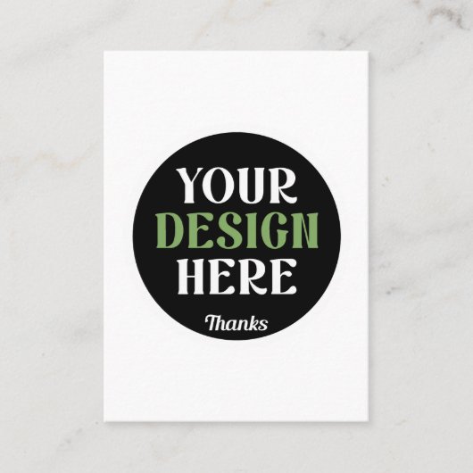 custom, unique, sleek & minimalist hershey®'s kiss visitekaartje (Voorkant)