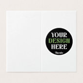 custom, unique, sleek & minimalist hershey®'s kiss visitekaartje (Buitenkant ongevouwen)