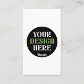 custom, unique, sleek & minimalist hershey®'s kiss visitekaartje (Voorkant)