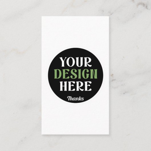 custom, unique, sleek & minimalist hershey®'s kiss visitekaartje (Voorkant)