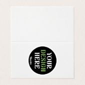 custom, unique, sleek & minimalist hershey®'s kiss visitekaartje (Buitenkant ongevouwen)