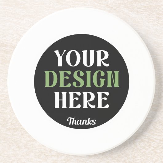 custom, unique, sleek & minimalist hershey®'s kiss zandsteen onderzetter (Voorkant)