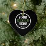 custom, unique, sleek & minimalist keramisch ornament<br><div class="desc">This design is accessible to all. Feel free to customize the logo,  images,  text,  and colors according to your preferences. Thank you very much.</div>