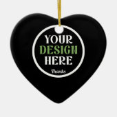 custom, unique, sleek & minimalist keramisch ornament (Voorkant)