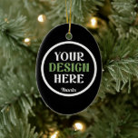 custom, unique, sleek & minimalist keramisch ornament<br><div class="desc">This design is accessible to all. Feel free to customize the logo,  images,  text,  and colors according to your preferences. Thank you very much.</div>