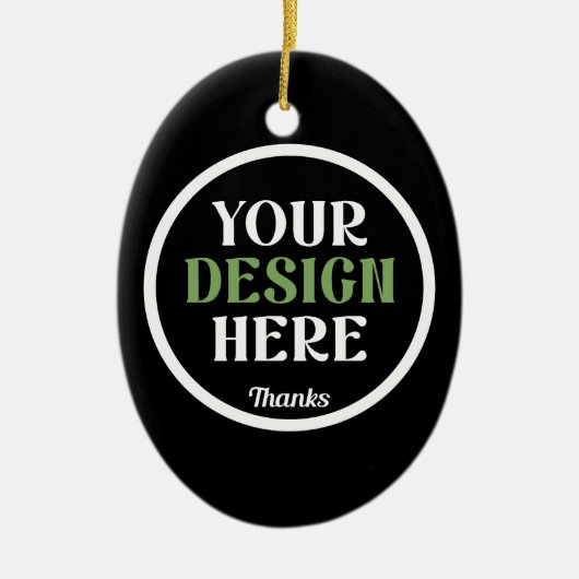 custom, unique, sleek & minimalist keramisch ornament (Voorkant)