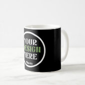 custom, unique, sleek & minimalist koffiemok (Voorkant rechts)