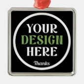 custom, unique, sleek & minimalist metalen ornament (Voorkant)