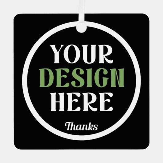 custom, unique, sleek & minimalist metalen ornament (Voorkant)