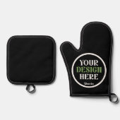 custom, unique, sleek & minimalist ovenwant & pannenlap set (Voorkant)