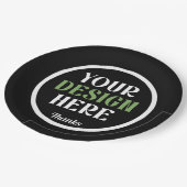 custom, unique, sleek & minimalist papieren bordje (Gekanteld)