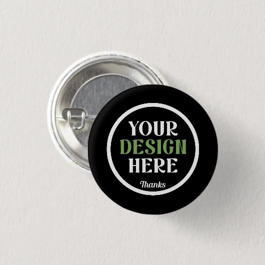 custom, unique, sleek & minimalist ronde button 3,2 cm (Voorkant /achterkant)