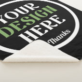 custom, unique, sleek & minimalist sherpa deken (3/4)