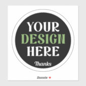 custom, unique, sleek & minimalist sticker (Vel)