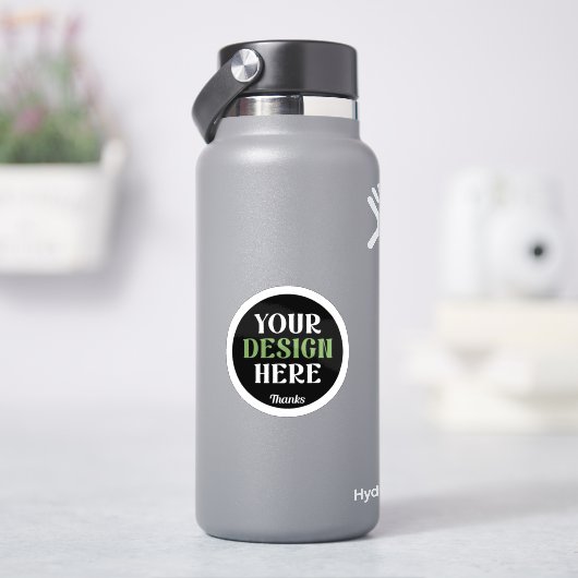 custom, unique, sleek & minimalist sticker (HydroFlask)