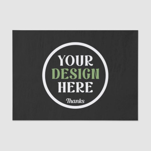 custom, unique, sleek & minimalist tissuepapier (Voorkant)