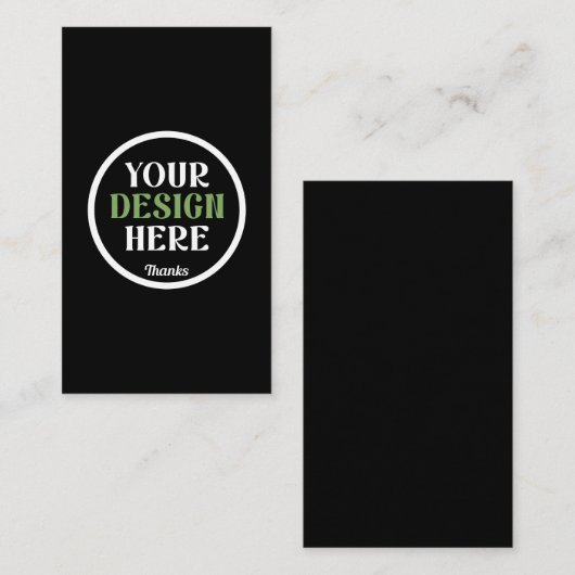 custom, unique, sleek & minimalist visitekaartje (Voorkant / Achterkant)