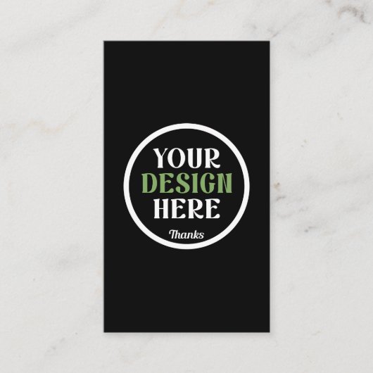 custom, unique, sleek & minimalist visitekaartje (Voorkant)