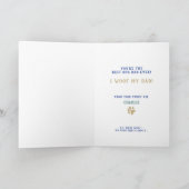 Custom Unisex Dog Photo Vaderdag Card - fdudgb Kaart (Binnen)