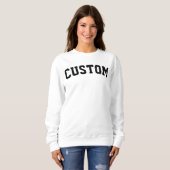 Custom University College Letter Gift Crewneck Trui (Voorkant volledig)