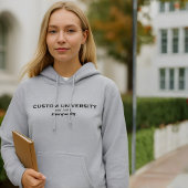 Custom University Name Year Major Design Hoodie