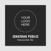 Custom Upload Bedrijf Logo Square Magnet Naamplaatje (Voorkant)