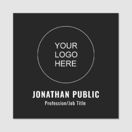 Custom Upload Bedrijf Logo Square Magnet Naamplaatje