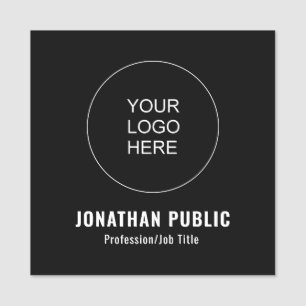 Custom Upload Bedrijf Logo Square Magnet Naamplaatje