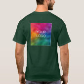 Custom Upload Business Company Logo to Men's Work T-shirt (Achterkant)