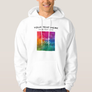 Custom Upload Business Logo Hier Mannen Modern Bes Hoodie