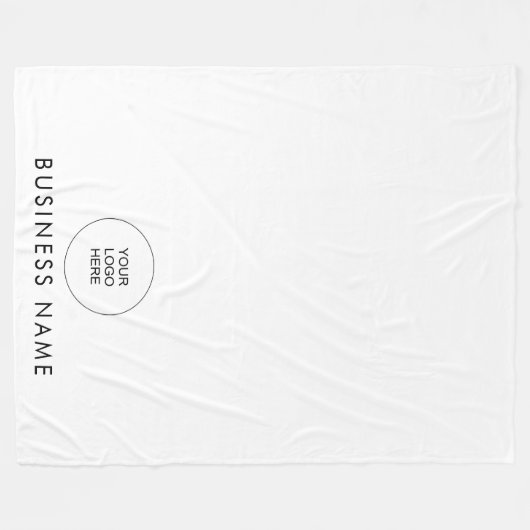 Custom Upload Company Logo Hier Voeg tekst groot t Fleece Deken (Voorkant (Horizontaal))