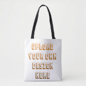 Custom Upload Design Product Tote Bag (Voorkant)