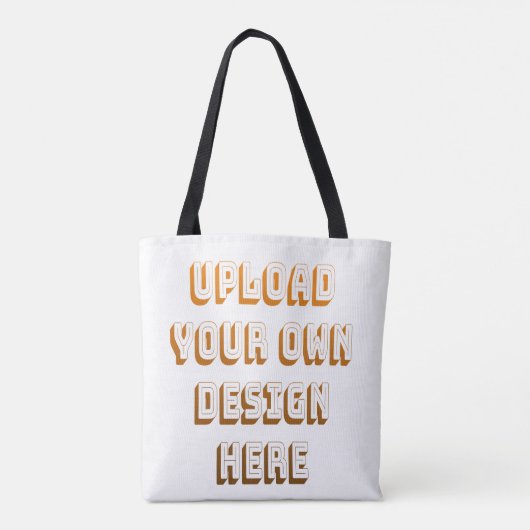 Custom Upload Design Product Tote Bag (Achterkant)