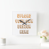 Custom Upload Design Product Vierkante Klok (Huis)