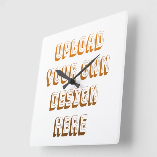 Custom Upload Design Product Vierkante Klok (Hoek)