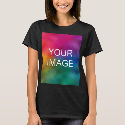 Custom Upload foto Vrouwen Moderne Sjabloon T-shirt (Voorkant)