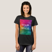 Custom Upload foto Vrouwen Moderne Sjabloon T-shirt (Voorkant volledig)