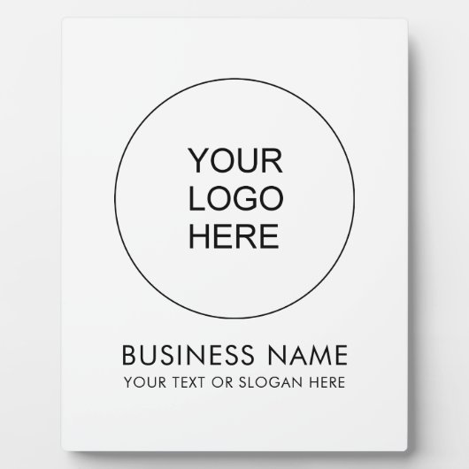 Custom Upload hier uw zakelijke Logo Fotoplaat (Voorkant)