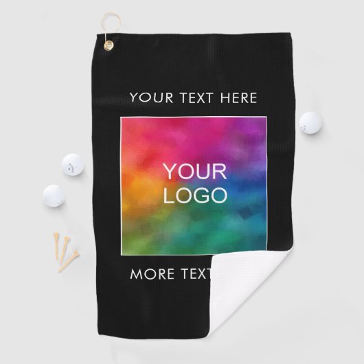 Custom Upload hier uw zakelijke Logo Golfhanddoek (Insitu)