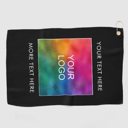 Custom Upload hier uw zakelijke Logo Golfhanddoek (Horizontaal)