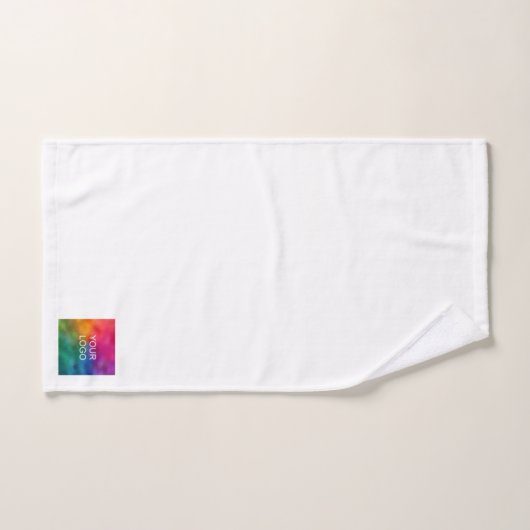 Custom Upload uw bedrijf Logo en tekst Modern Bad Handdoek (Handdoek)