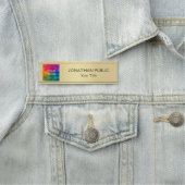 Custom Upload uw foto of Logo hier Sjabloon Naamplaatje (In situ)