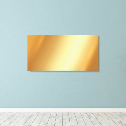 Custom Upload Your Own Photo on Gold Background Canvas Afdruk (Insitu (Houten vloer))
